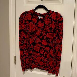 New Chicos Holiday jersey Blouse